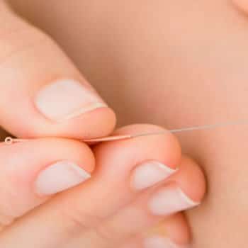 needle in an acupunture